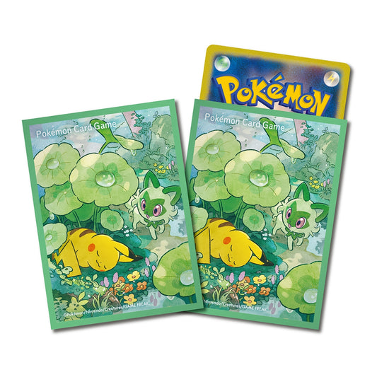 Card Sleeves Pokémon | Pikachu & Sprigatito [Green]