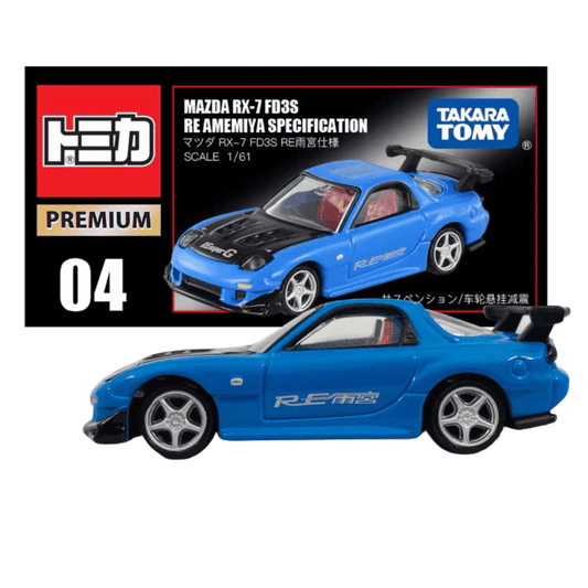 Tomica Premium No.04 Mazda RX-7 FD3S Re Amemiya-specificatie
