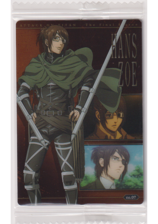 Hans Zoe no.07 | Attack On Titan Wafer Card