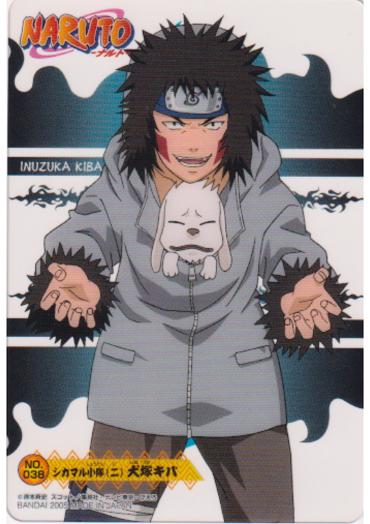 Kiba NO 038 | Naruto Bandai Clear Card