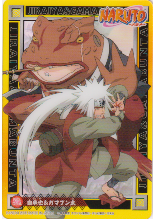 Jiraya NO 014 | Naruto Bandai Clear Card