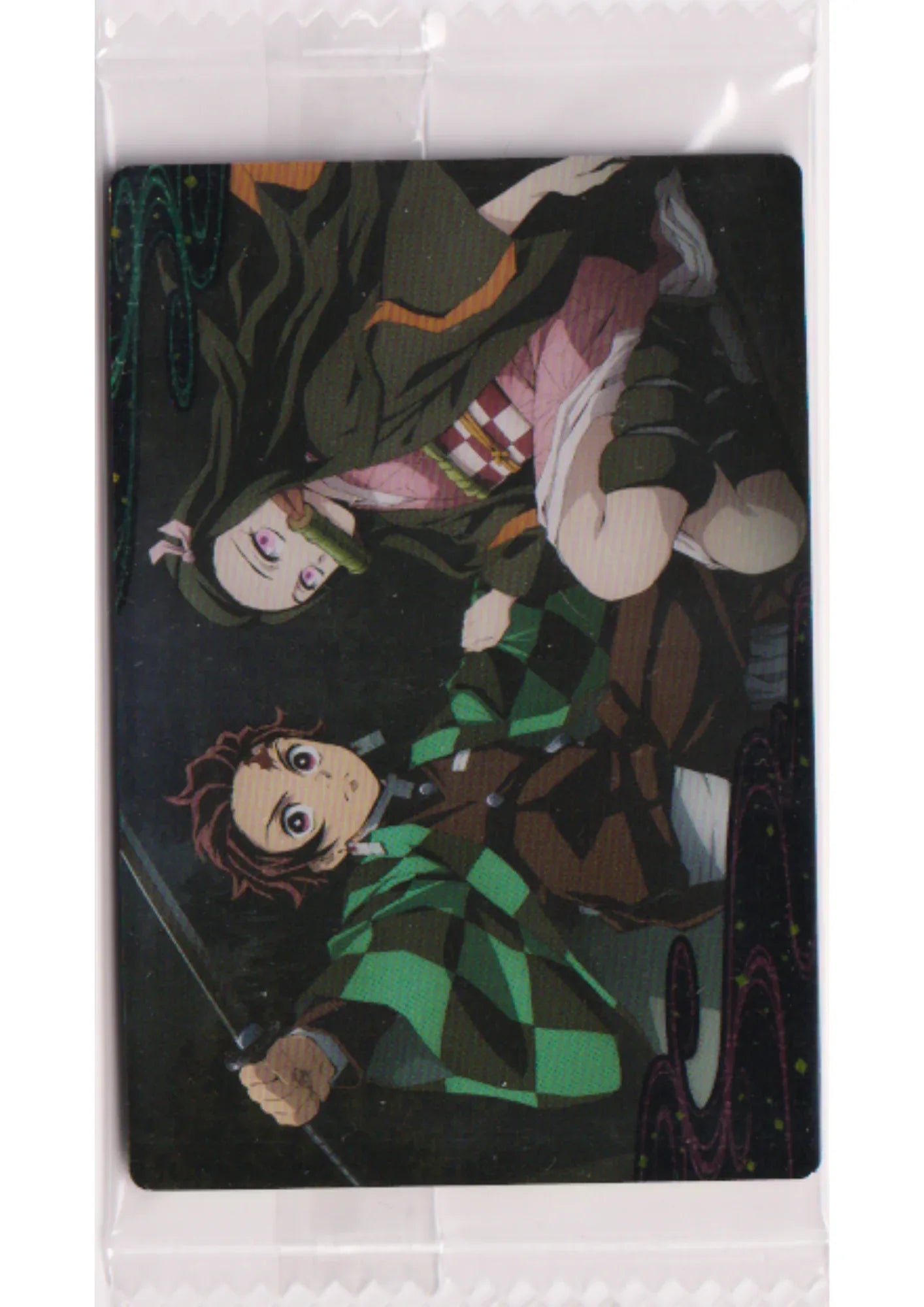 Tanjiro Kamado & Nezuko Kamado [Visual Card] 014 | Demon Slayer Wafer Card - ChitoroShop