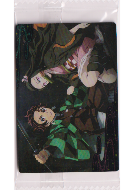 Tanjiro Kamado & Nezuko Kamado [Visual Card] 014 | Demon Slayer Wafer Card