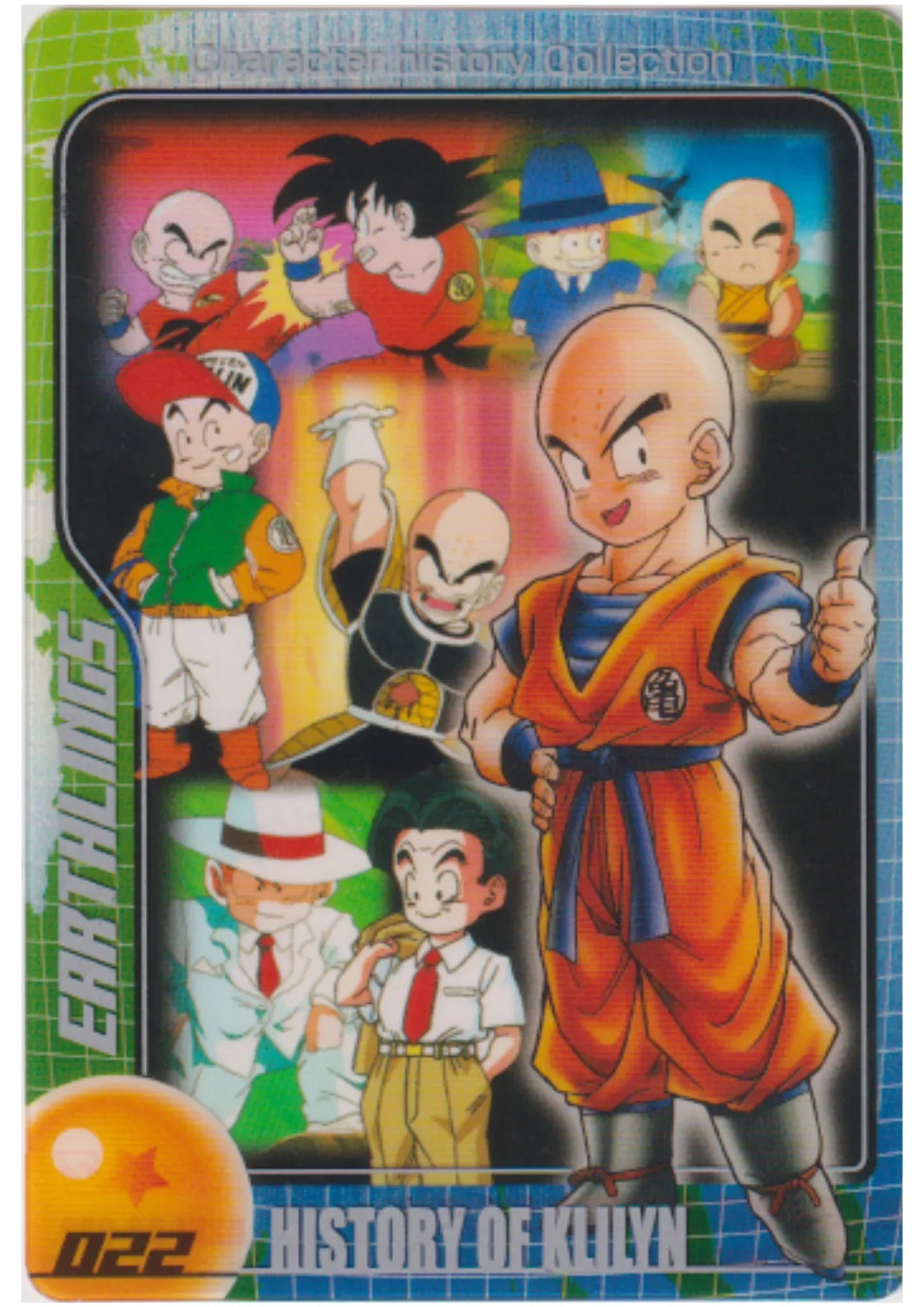 History of Krilin 022 | Dragon Ball Wafer Clear Cards - ChitoroShop