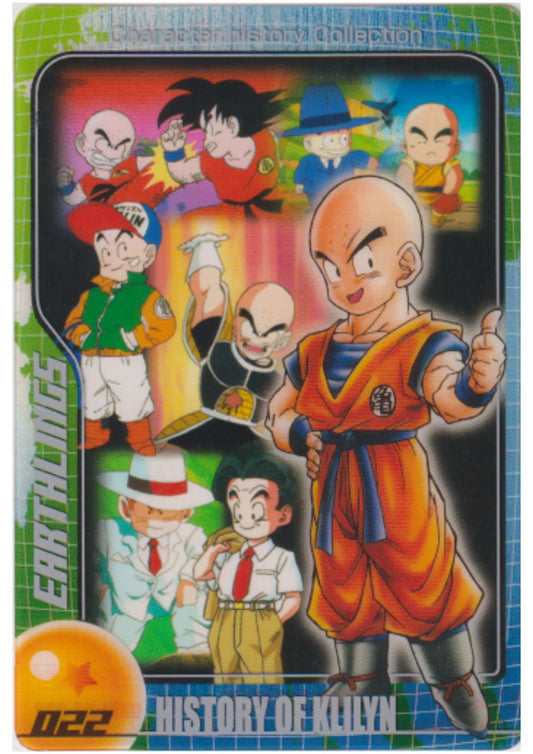 History of Krilin 022 | Dragon Ball Wafer Clear Cards - ChitoroShop