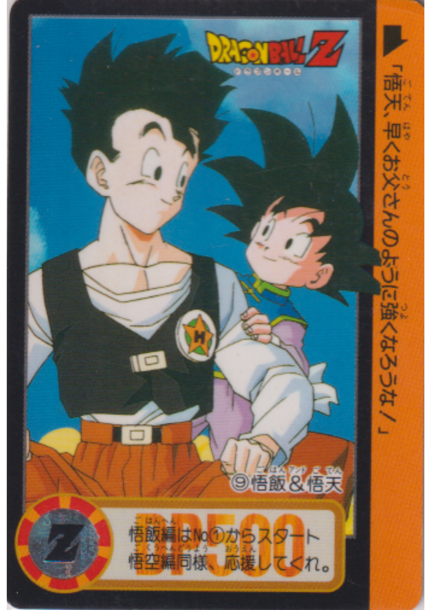 Son Gohan & Goten No.9 | Dragon Ball Carddass Hondan